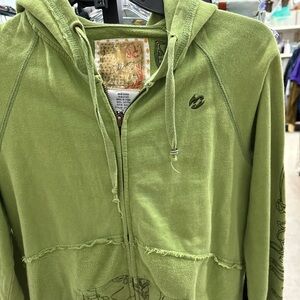 Like new  Billabong women’s zip up hoodie. Light pea green.